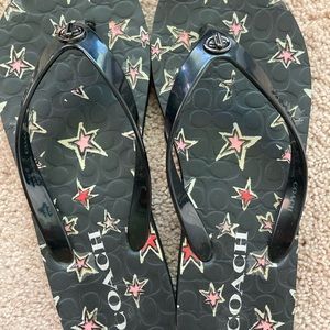 Like new Coach black sandal, size 7